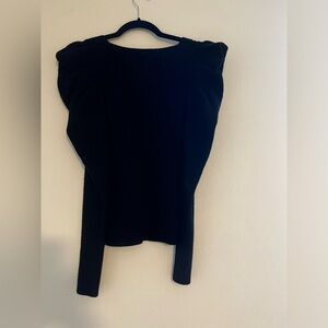 EXPRESS Long Sleeve Knit Sweater with Fun Shoulder Detailing